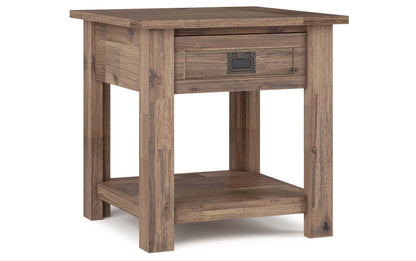 Rustic Natural Aged Brown | Monroe 38 inch Coffee Table with 22 inch End Tables (Set of 3)