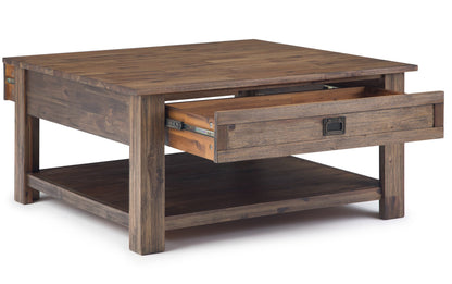 Rustic Natural Aged Brown | Monroe 38 inch Coffee Table with 22 inch End Tables (Set of 3)