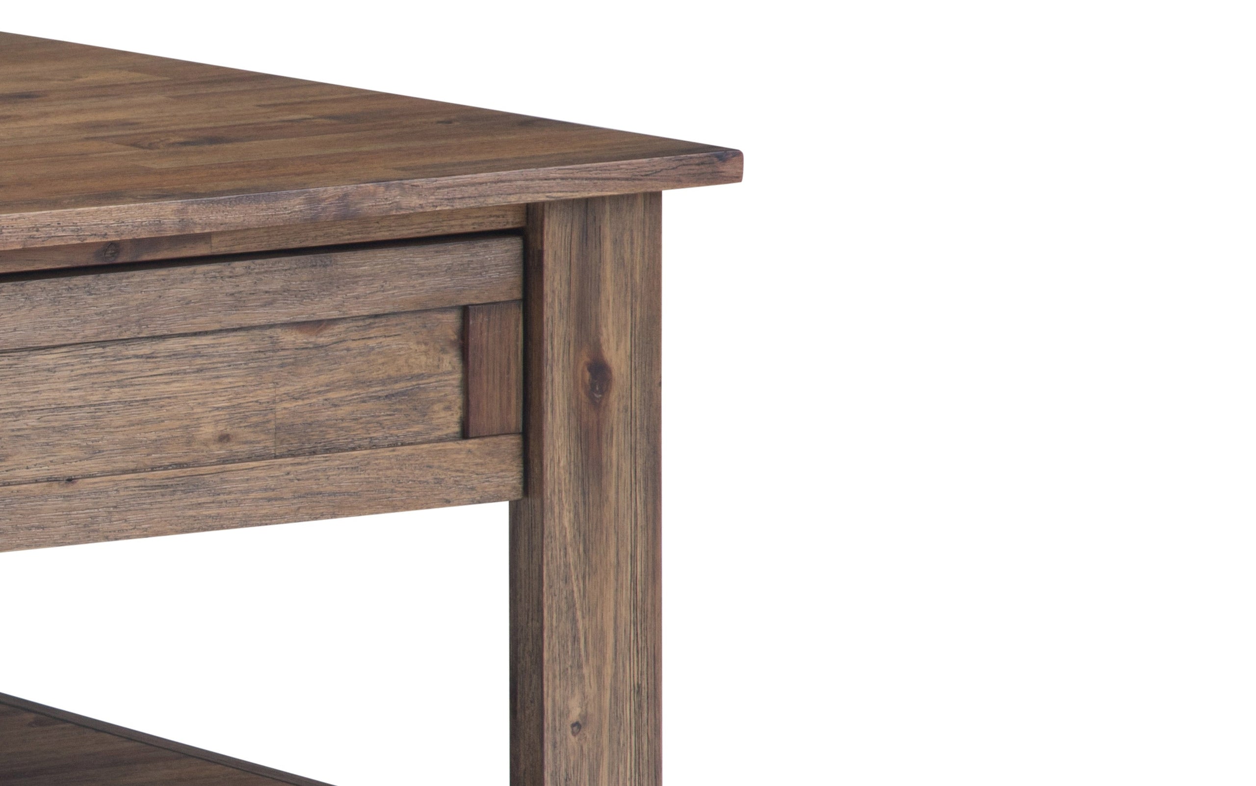 Rustic Natural Aged Brown | Monroe 38 inch Coffee Table with 22 inch End Tables (Set of 3)