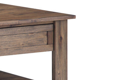 Rustic Natural Aged Brown | Monroe 38 inch Coffee Table with 22 inch End Tables (Set of 3)