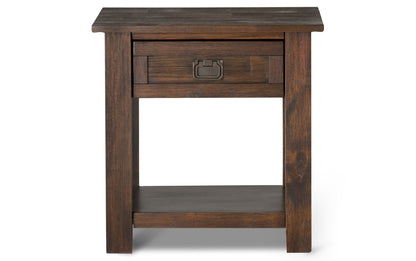 Distressed Charcoal Brown | Monroe 22 inch End Table (Set of 2)