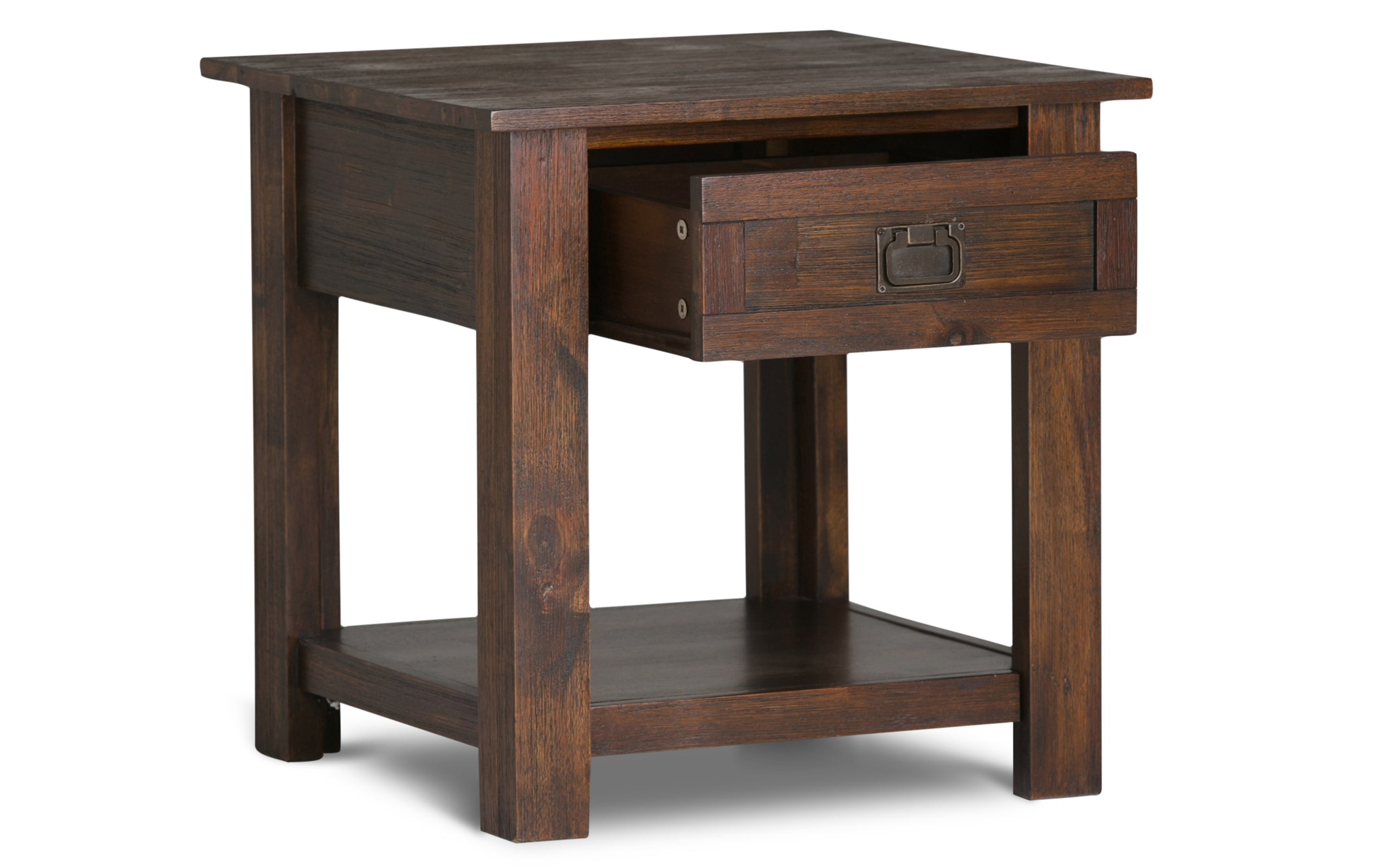 Distressed Charcoal Brown | Monroe 22 inch End Table (Set of 2)