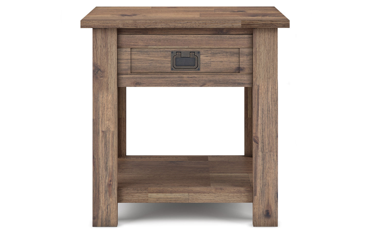 Rustic Natural Aged Brown | Monroe 22 inch End Table (Set of 2)