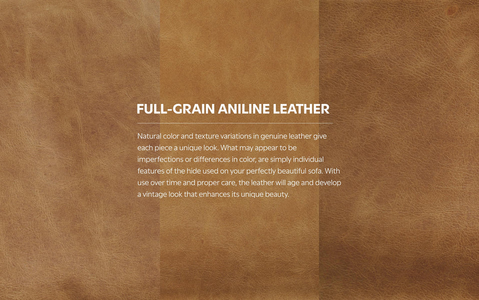 Sienna Genuine Top Grain Leather | Livingston 76 inch Mid Century Sofa in Genuine Leather