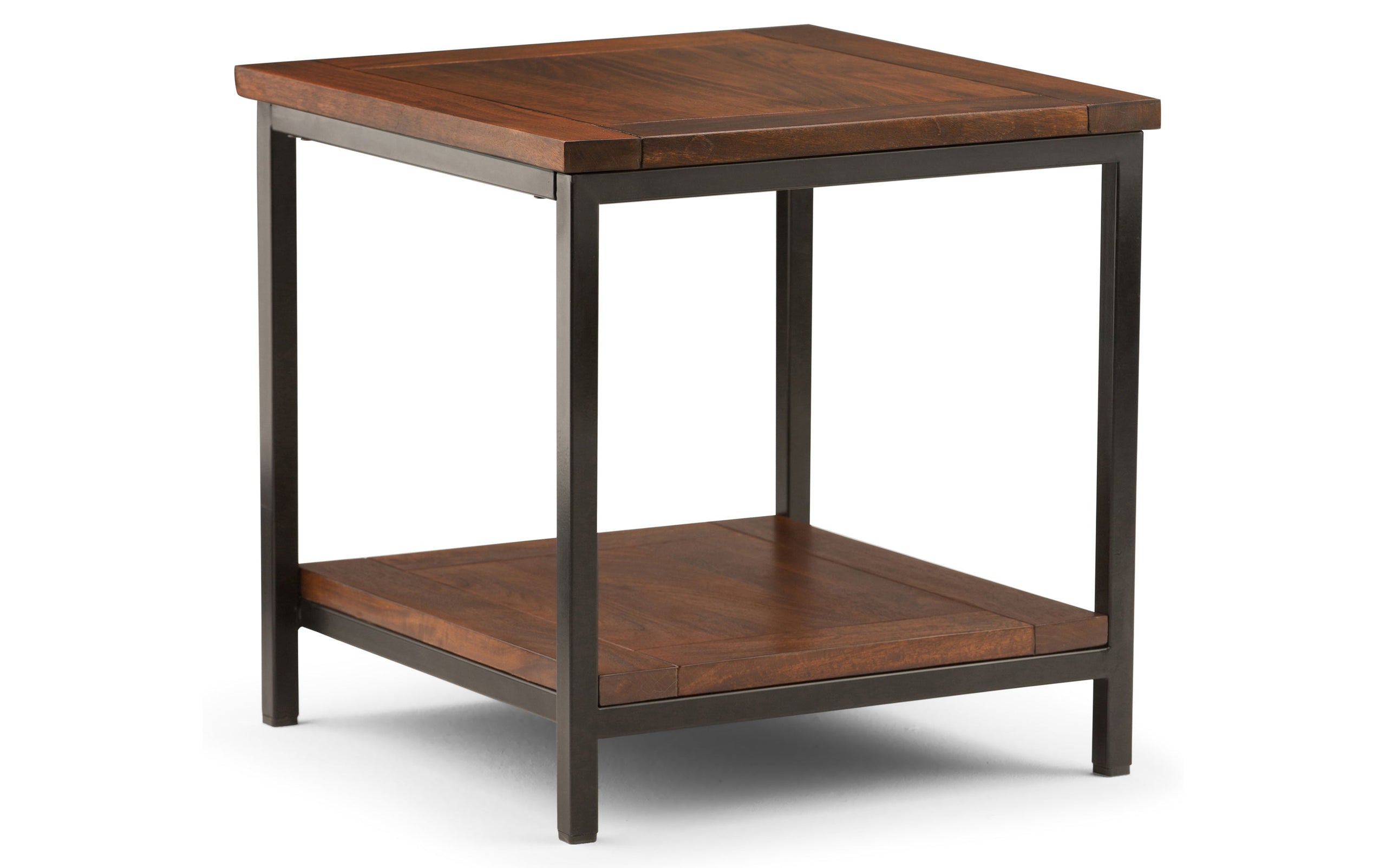Dark Cognac Brown | Skyler 34 inch Coffee Table with 22 inch End Tables (Set of 3)