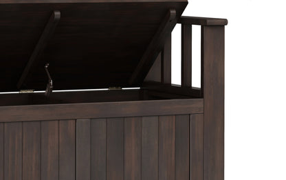 Brunette Brown | Acadian Small Entryway Storage Bench