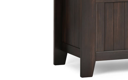 Brunette Brown | Acadian Small Entryway Storage Bench