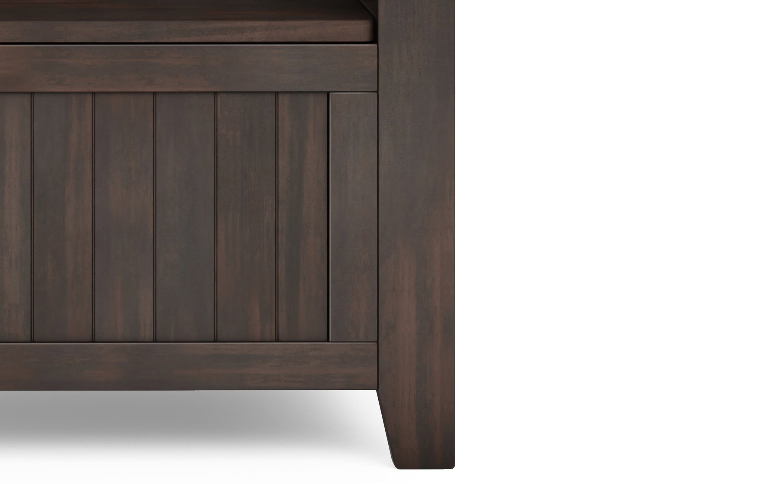 Brunette Brown | Acadian Small Entryway Storage Bench
