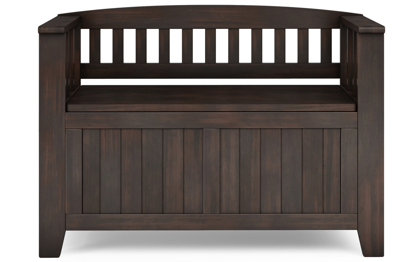 Brunette Brown | Acadian Small Entryway Storage Bench