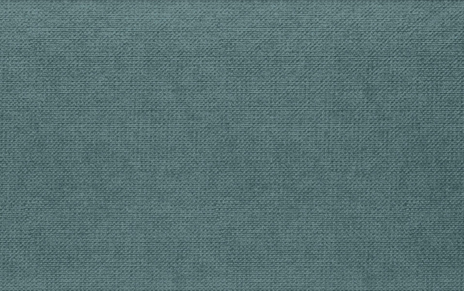 Smoky Teal Linen Style Polyester | Scott Small Ottoman Bench