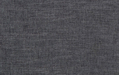 Slate Grey Linen Style Fabric | Dover Square Vegan Leather Coffee Table Storage Ottoman