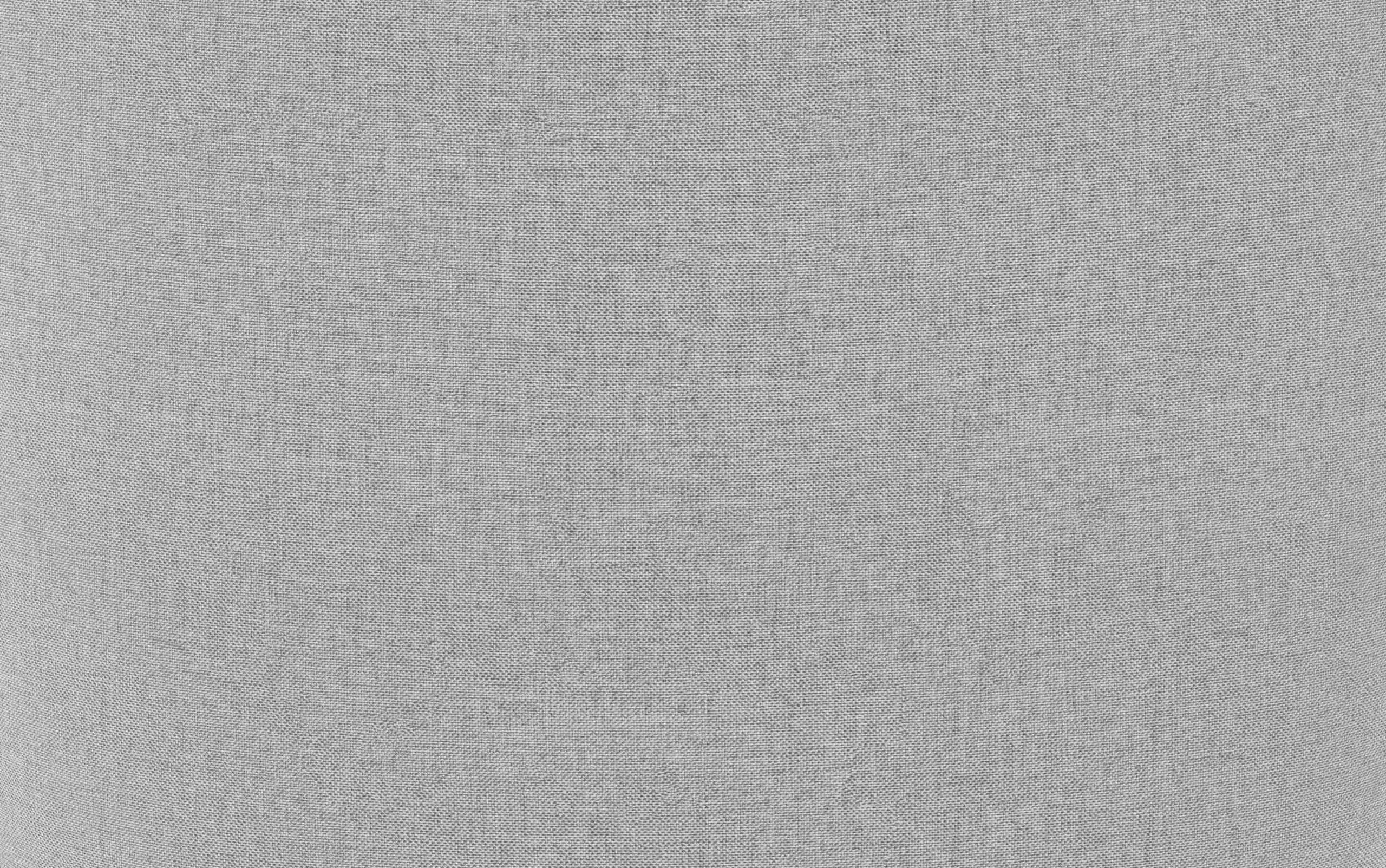 Light Grey Linen Style Fabric | Moore Small Ottoman in Linen