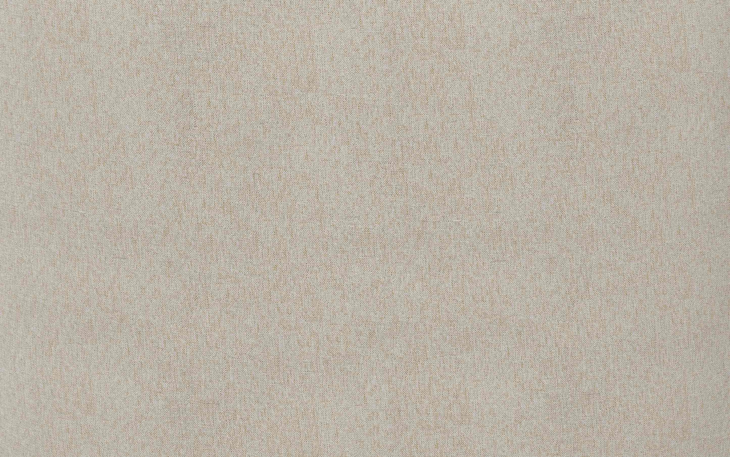 Natural Linen Style Fabric | Moore Small Ottoman in Linen
