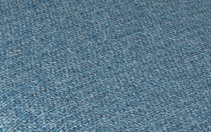 Denim Blue Linen Style Fabric | Sheldon Adjustable Swivel Bar Stool