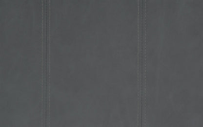 Stone Grey Vegan Leather | Amelia Storage Ottoman Bench