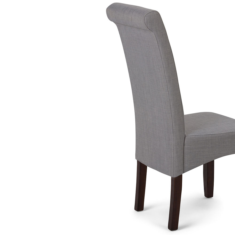 Dove Grey Linen Style Fabric | Cosmopolitan Dining Chair in Linen
