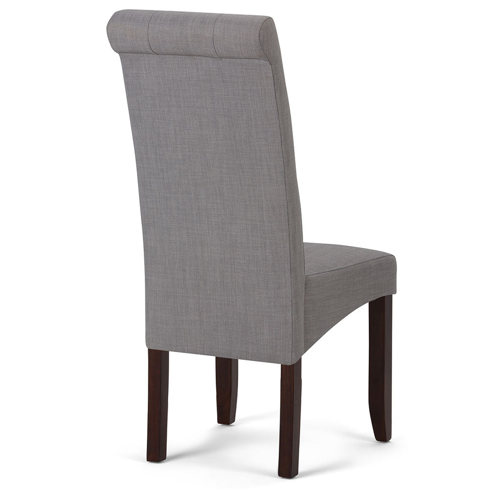 Dove Grey Linen Style Fabric | Cosmopolitan Dining Chair in Linen