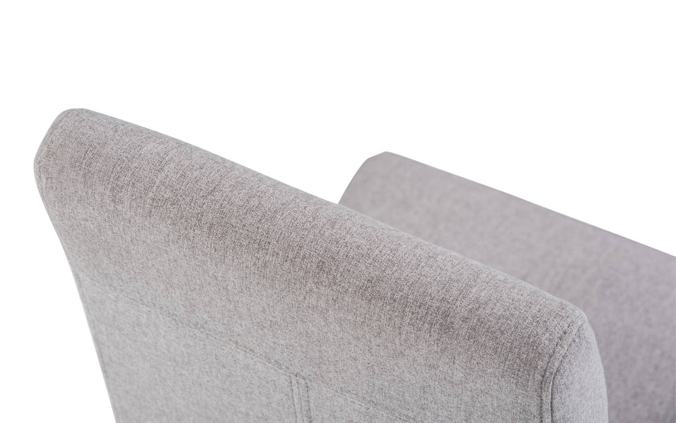 Cloud Grey Linen Style Fabric | Acadian / Draper 5 Piece Dining Set