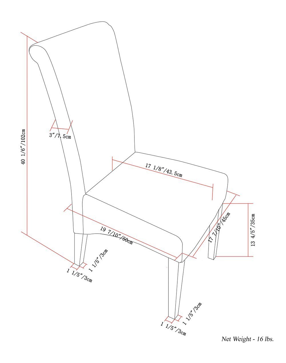 Avalon Dining Chair in Linen Style Fabric