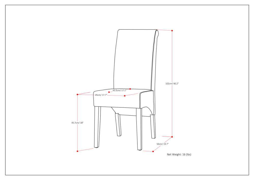 Avalon Dining Chair in Linen Style Fabric
