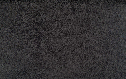 Distressed Black Distressed Vegan Leather | Kingsley Bonded Leather Storage Ottoman