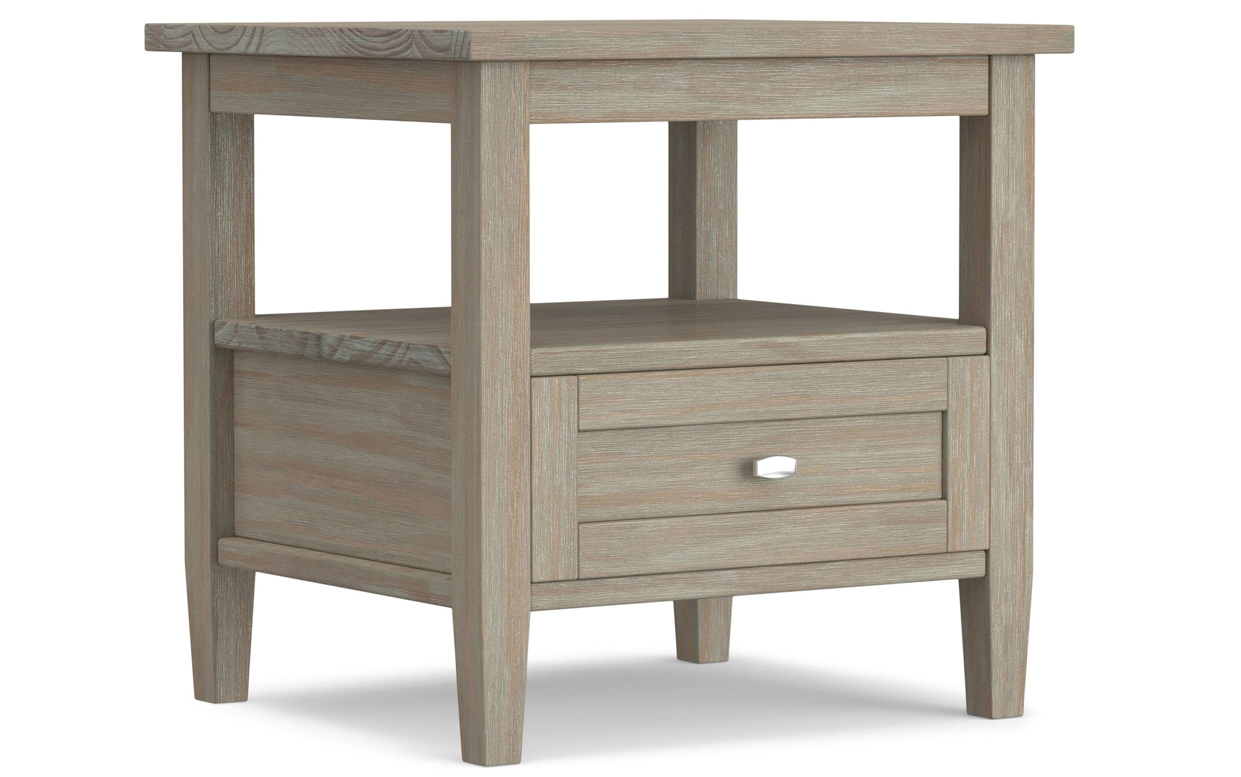 Distressed Grey | Warm Shaker 36 inch Coffee Table with 20 inch End Tables (Set of 3)