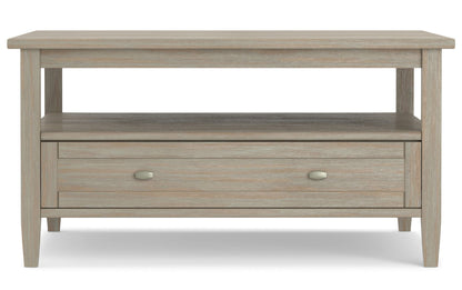 Distressed Grey | Warm Shaker 36 inch Coffee Table with 20 inch End Tables (Set of 3)