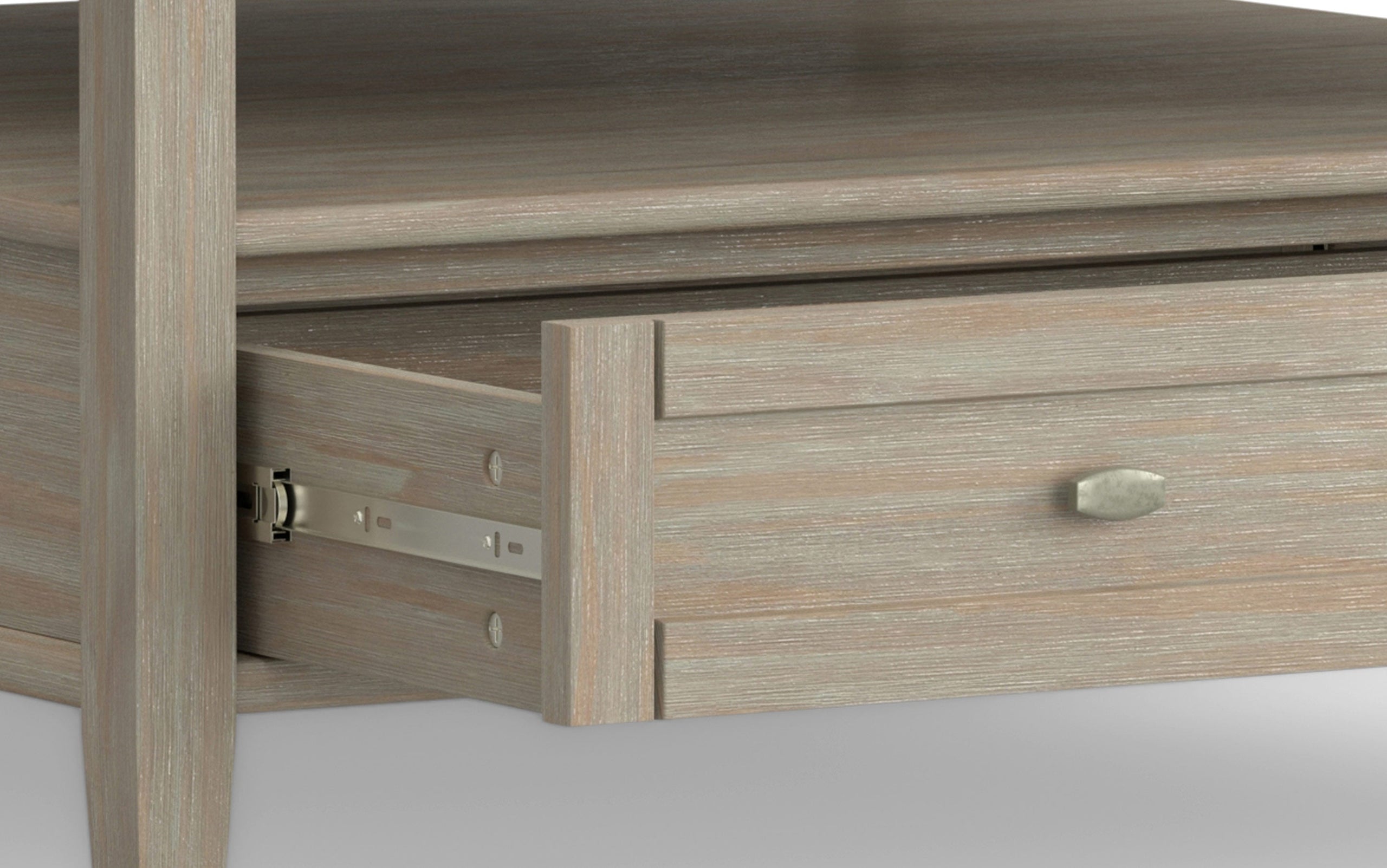 Distressed Grey | Warm Shaker 36 inch Coffee Table with 20 inch End Tables (Set of 3)