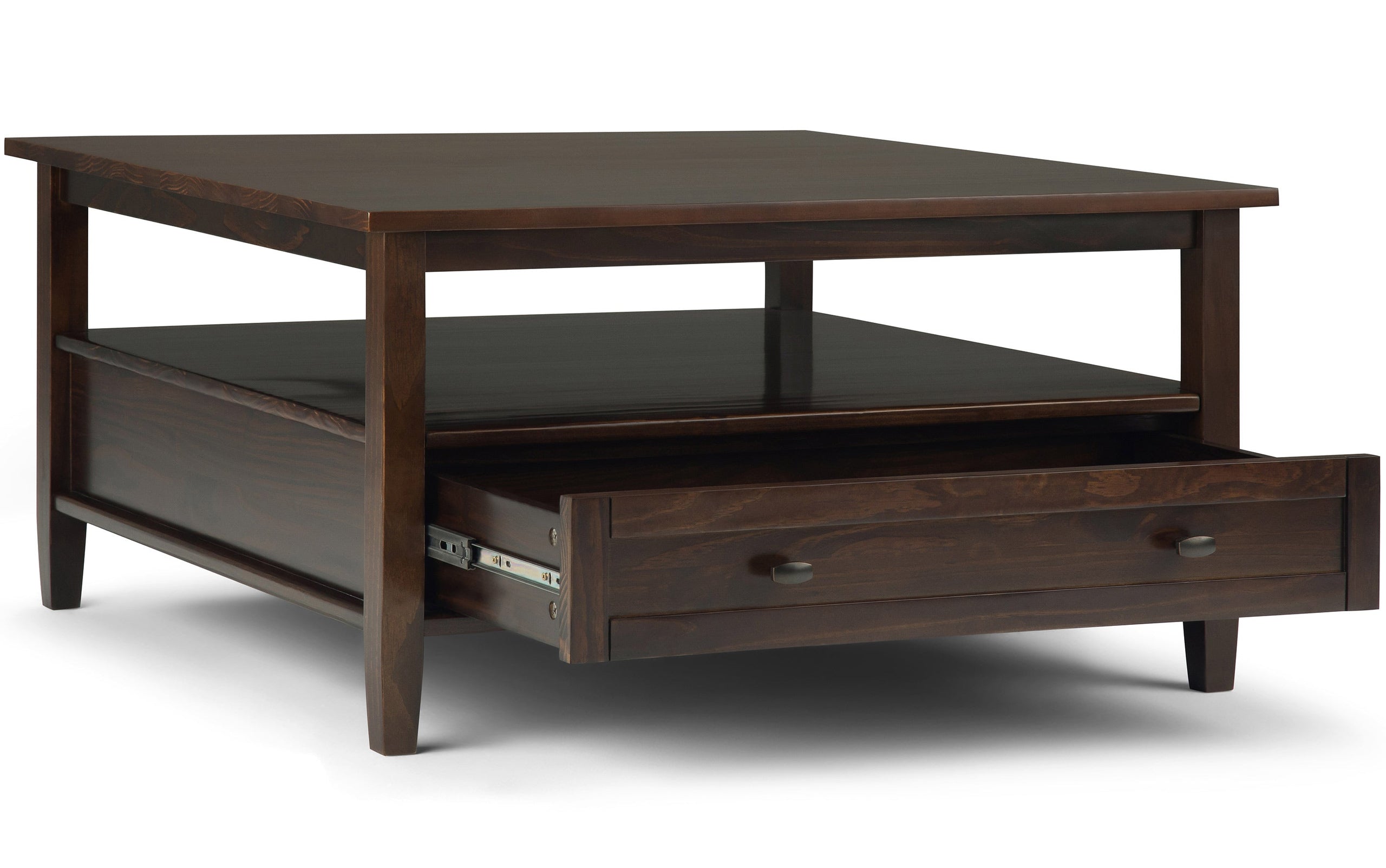 Tobacco Brown | Warm Shaker 36 inch Coffee Table with 20 inch End Tables (Set of 3)