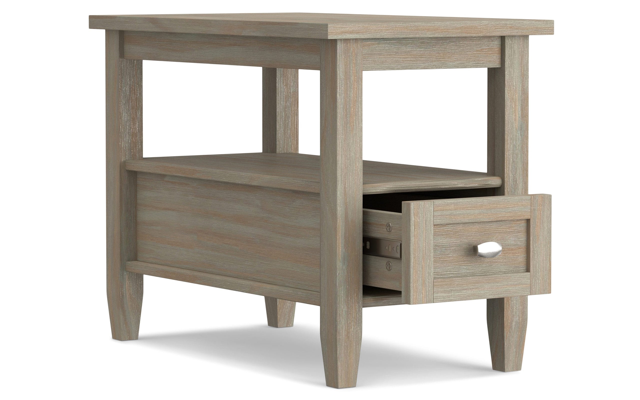 Distressed Grey | Warm Shaker 48 inch Coffee Table with 14 inch End Tables (Set of 3)