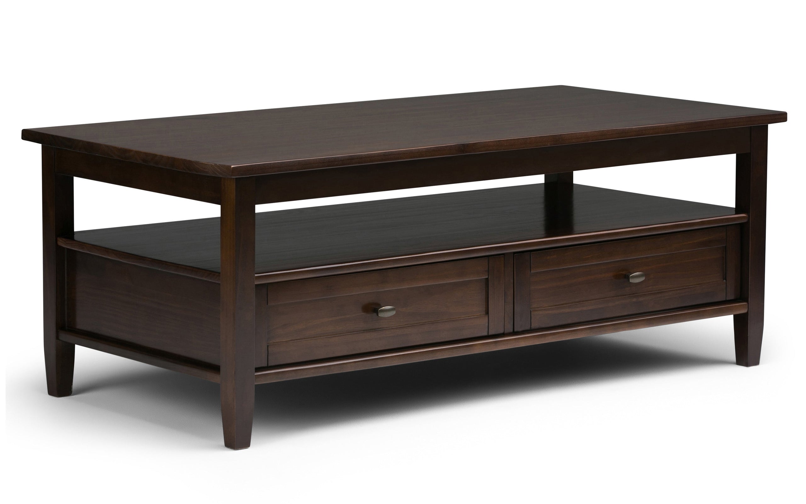Tobacco Brown | Warm Shaker 48 inch Coffee Table with 14 inch End Tables (Set of 3)