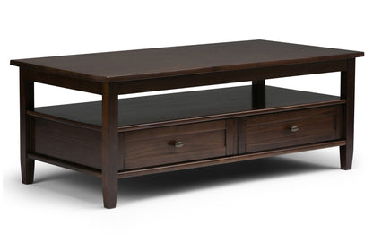 Tobacco Brown | Warm Shaker 48 inch Coffee Table with 14 inch End Tables (Set of 3)