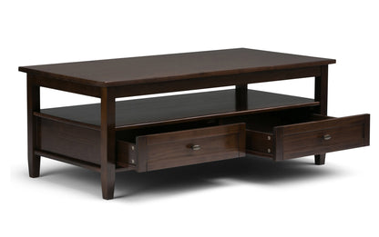 Tobacco Brown | Warm Shaker 48 inch Coffee Table with 14 inch End Tables (Set of 3)