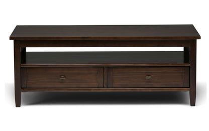 Tobacco Brown | Warm Shaker 48 inch Coffee Table with 14 inch End Tables (Set of 3)