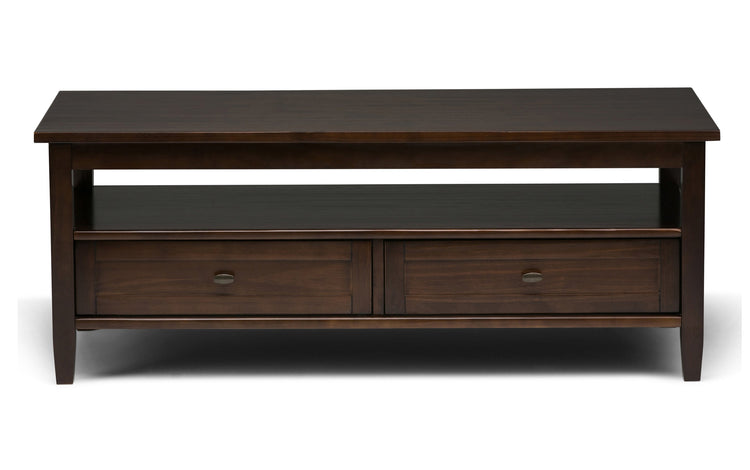 Tobacco Brown | Warm Shaker 48 inch Coffee Table with 14 inch End Tables (Set of 3)