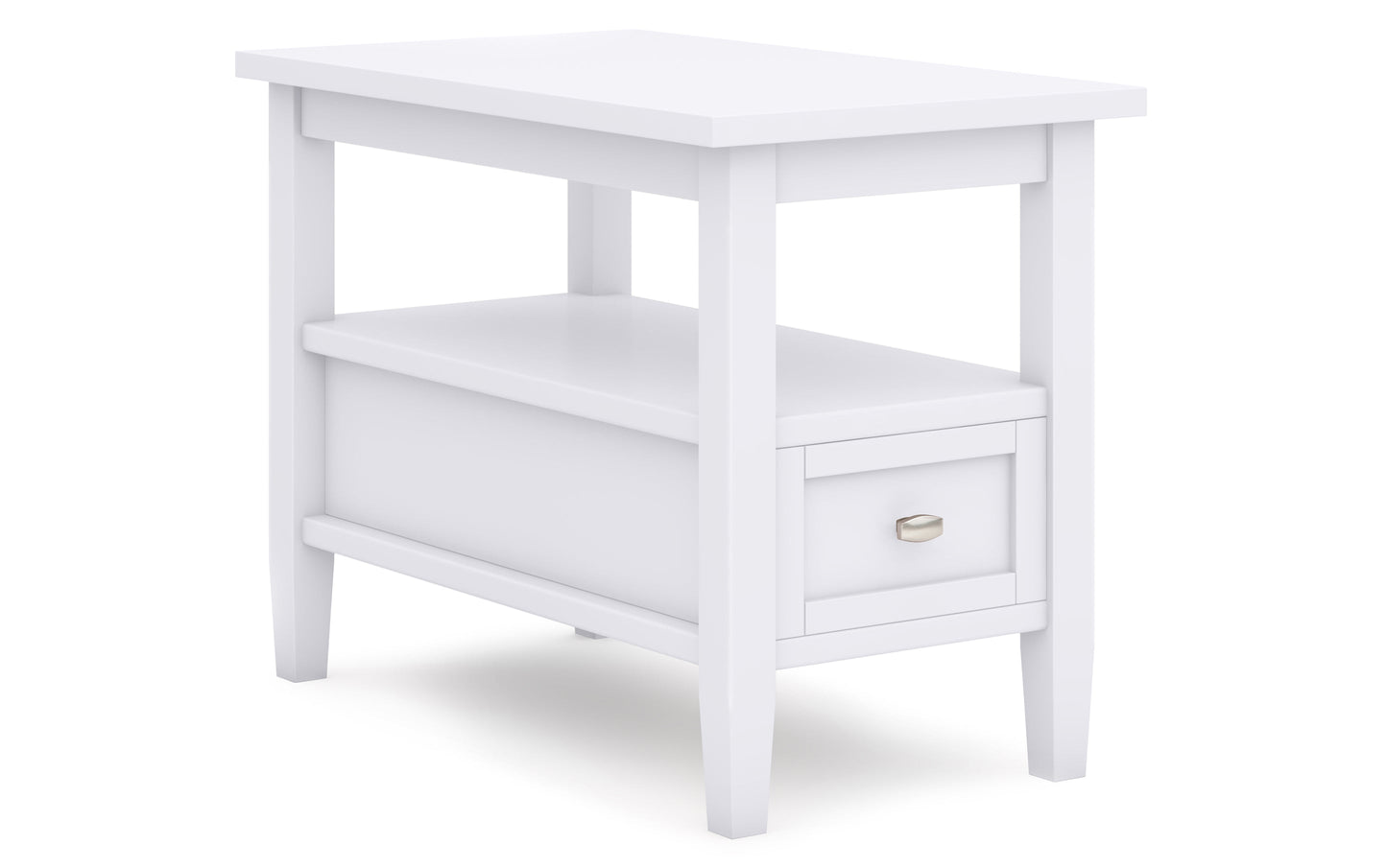 White | Warm Shaker 48 inch Coffee Table with 14 inch End Tables (Set of 3)