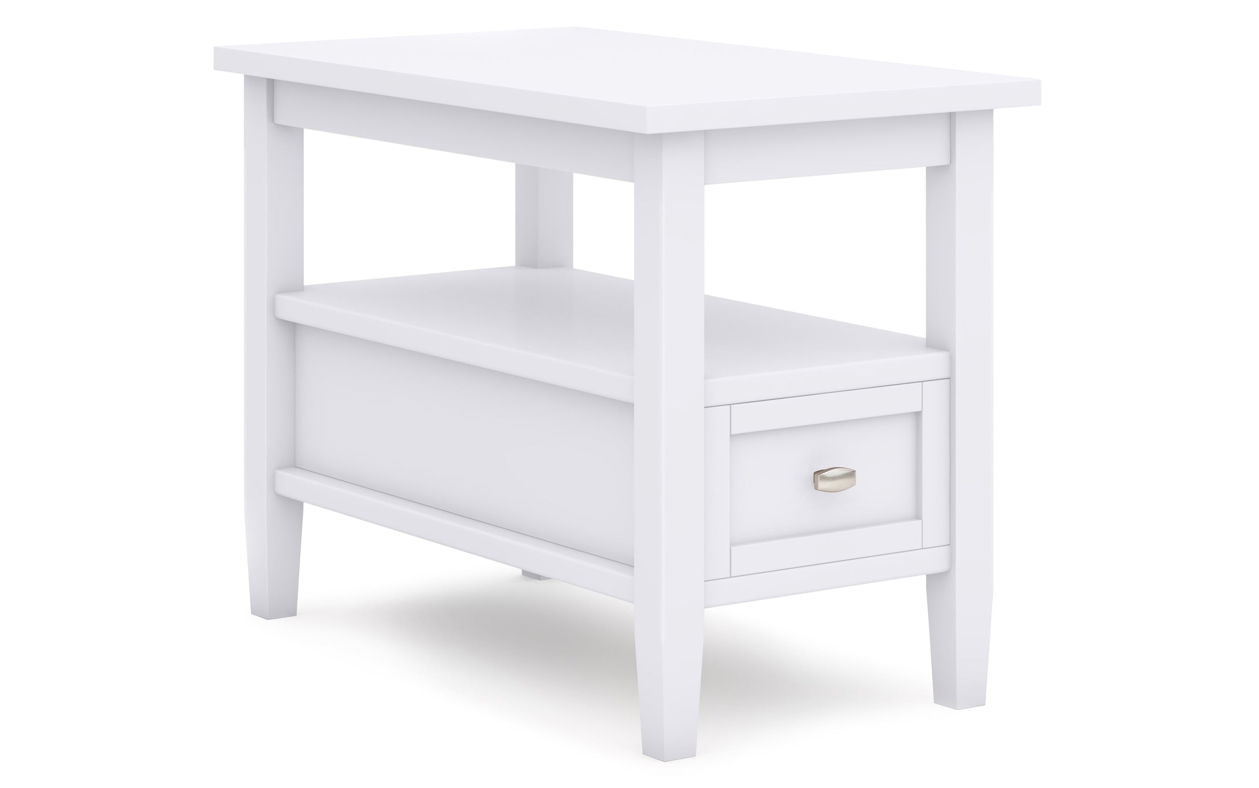 White | Warm Shaker 48 inch Coffee Table with 14 inch End Tables (Set of 3)