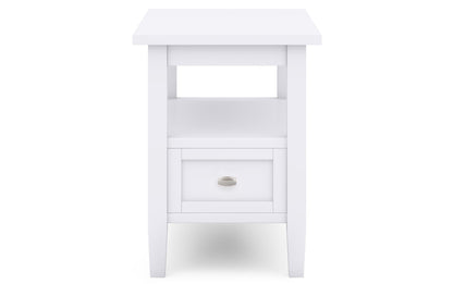 White | Warm Shaker 48 inch Coffee Table with 14 inch End Tables (Set of 3)