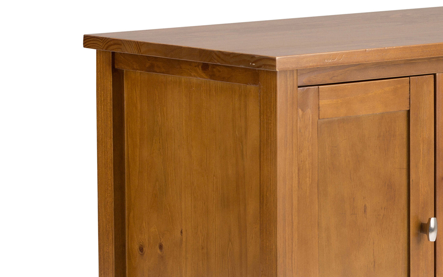 Light Golden Brown | Warm Shaker 72W TV Stand with Set of Two 26W 5 Shelf Bookcases