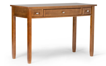 Light Golden Brown | Warm Shaker 48 inch Desk and 26 inch Bookcase