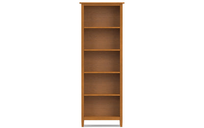 Light Golden Brown | Warm Shaker 48 inch Desk and 26 inch Bookcase