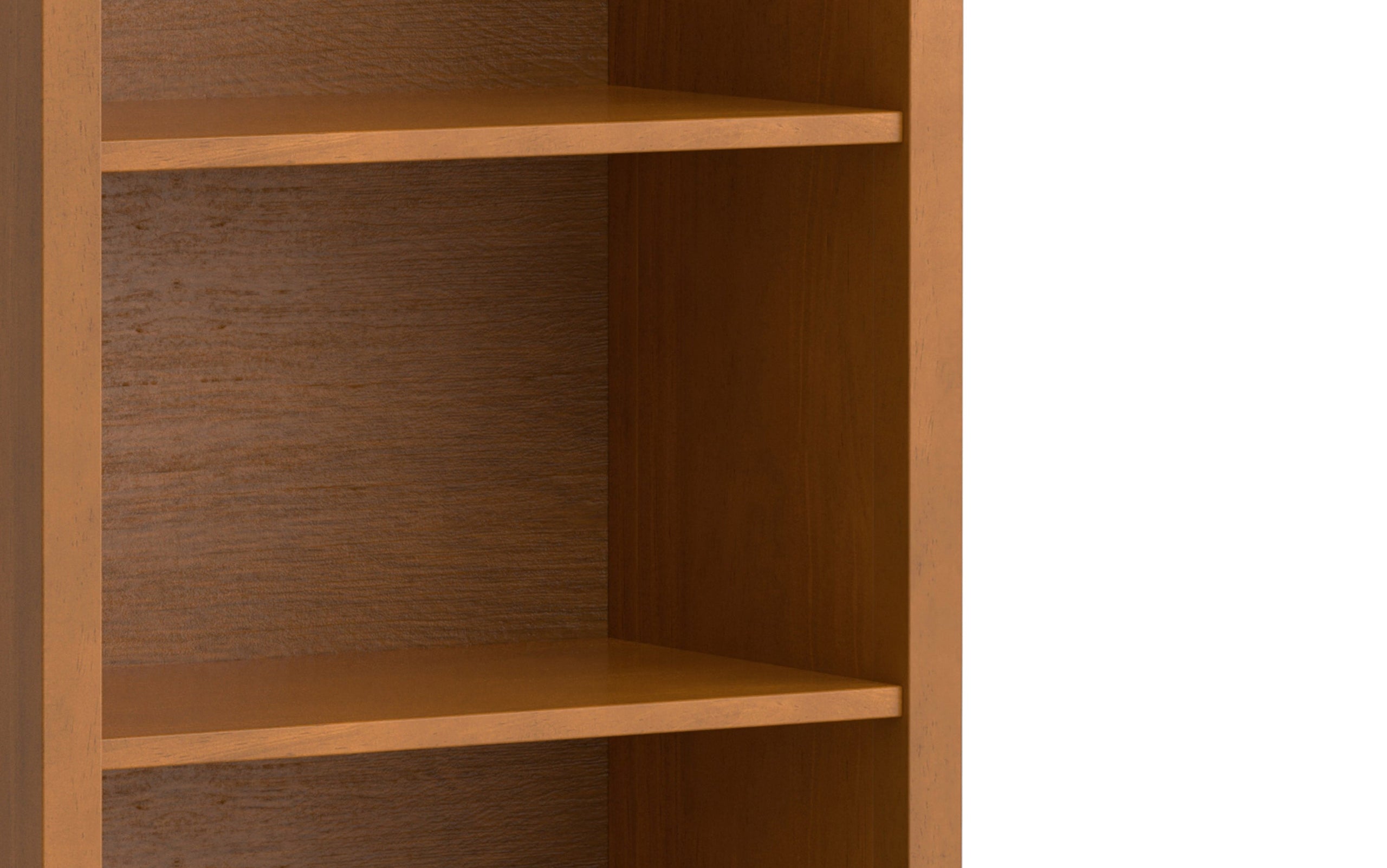 Light Golden Brown | Warm Shaker 48 inch Desk and 26 inch Bookcase