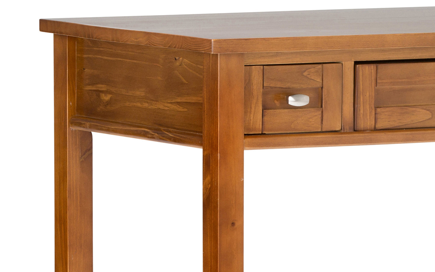 Light Golden Brown | Warm Shaker 48 inch Desk and 26 inch Bookcase