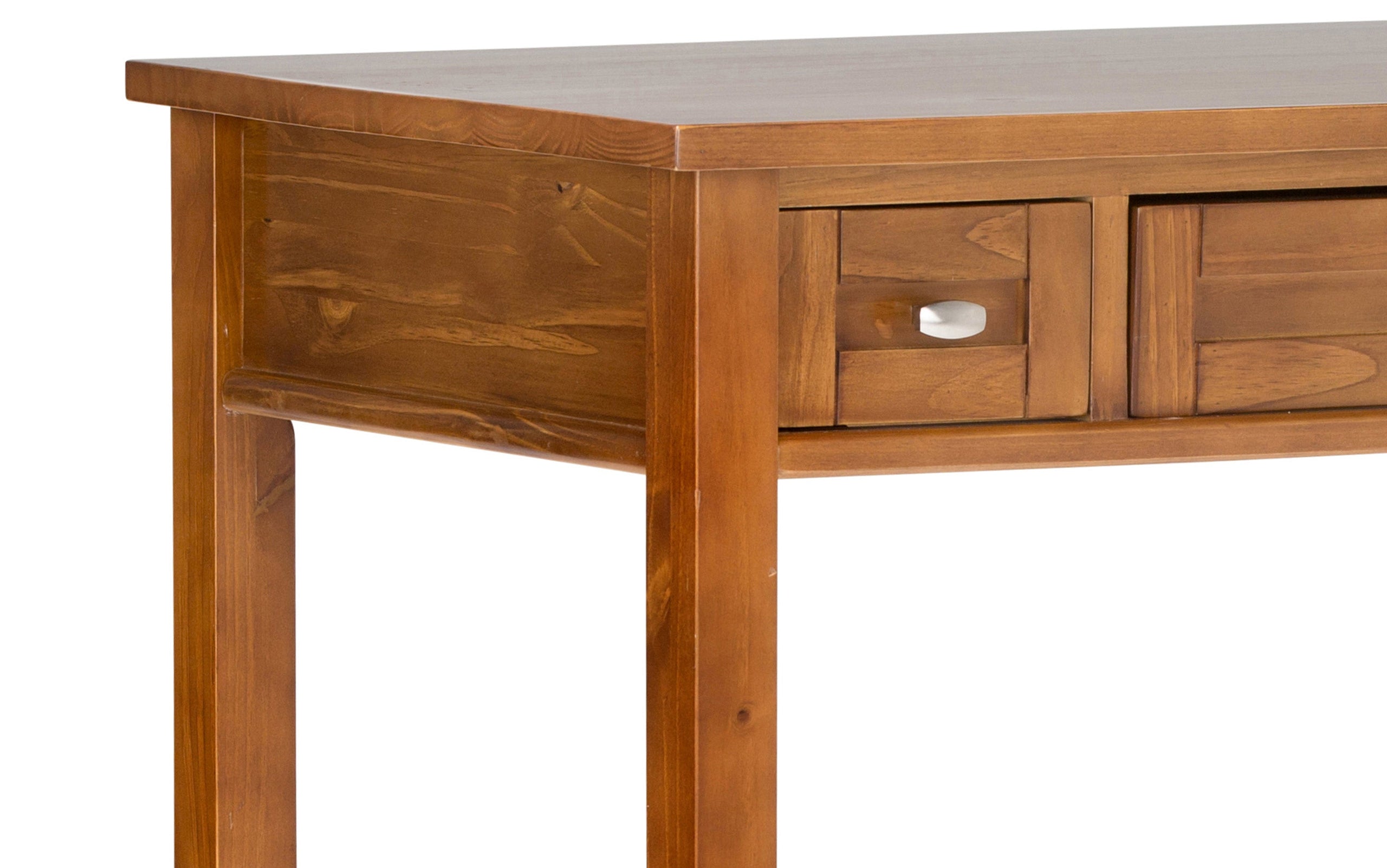 Light Golden Brown | Warm Shaker 48 inch Desk and 26 inch Bookcase