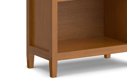 Light Golden Brown | Warm Shaker 48 inch Desk and 26 inch Bookcase
