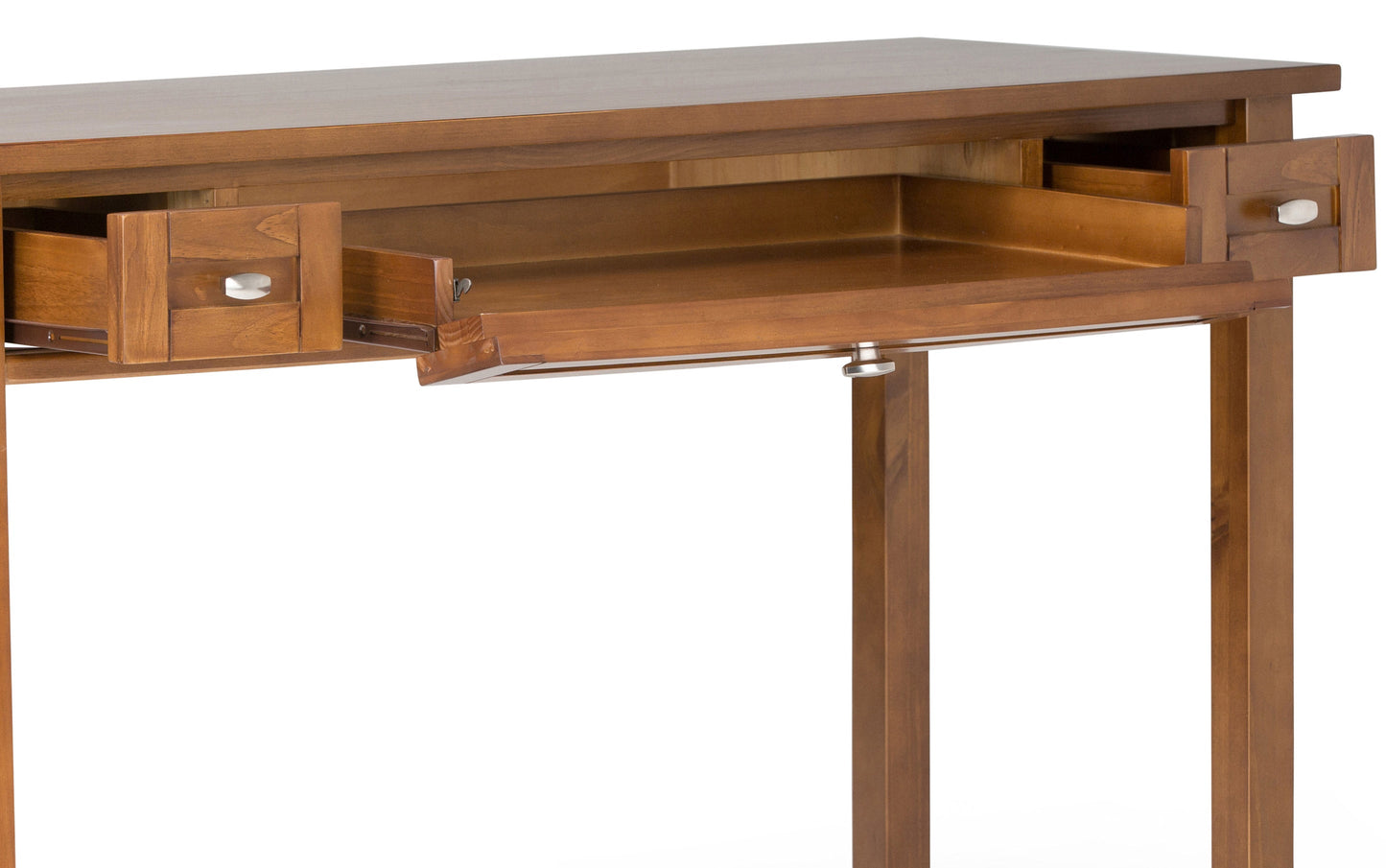 Light Golden Brown | Warm Shaker 48 inch Desk and 26 inch Bookcase