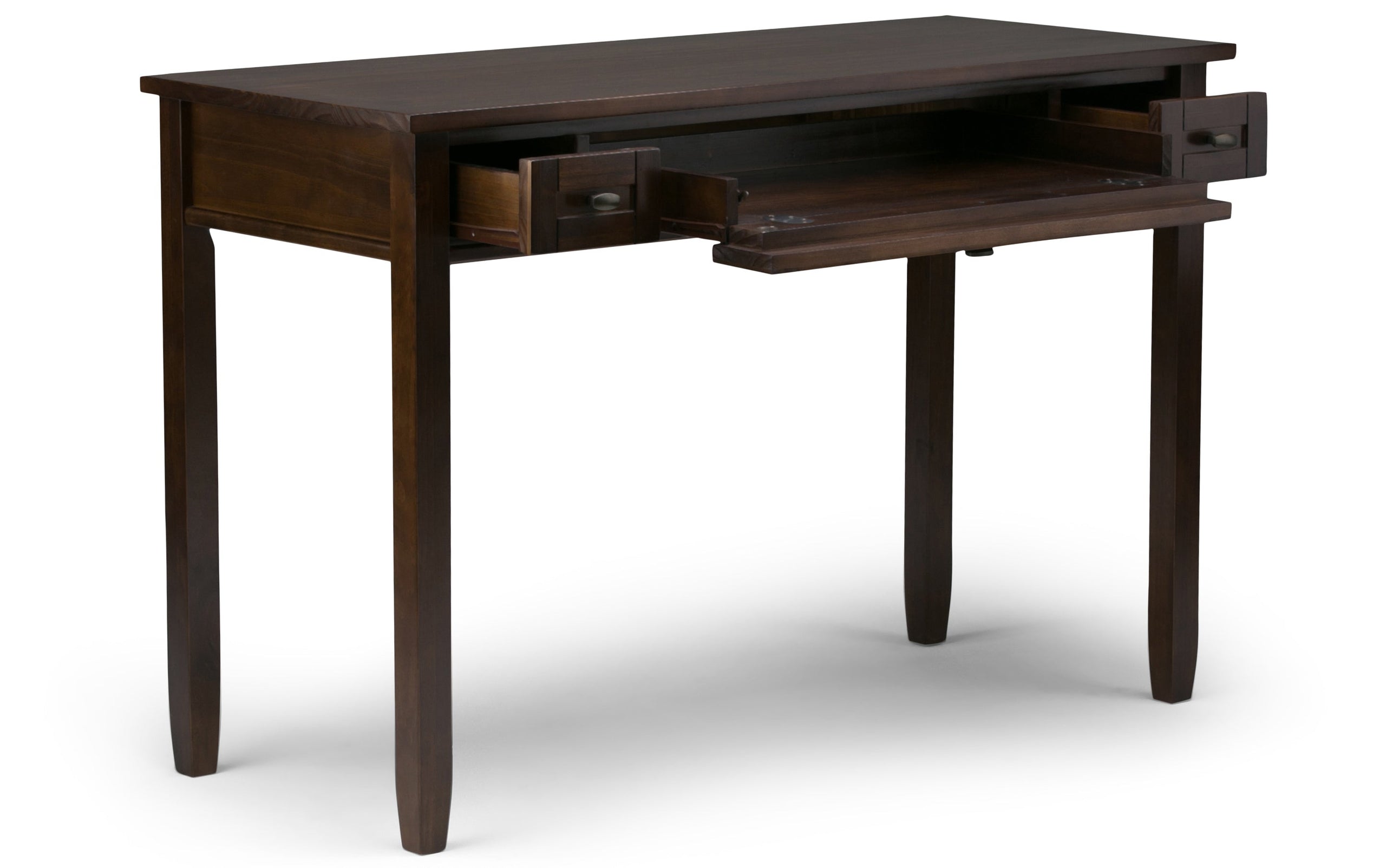 Tobacco Brown | Warm Shaker 48 inch Desk and 26 inch Bookcase