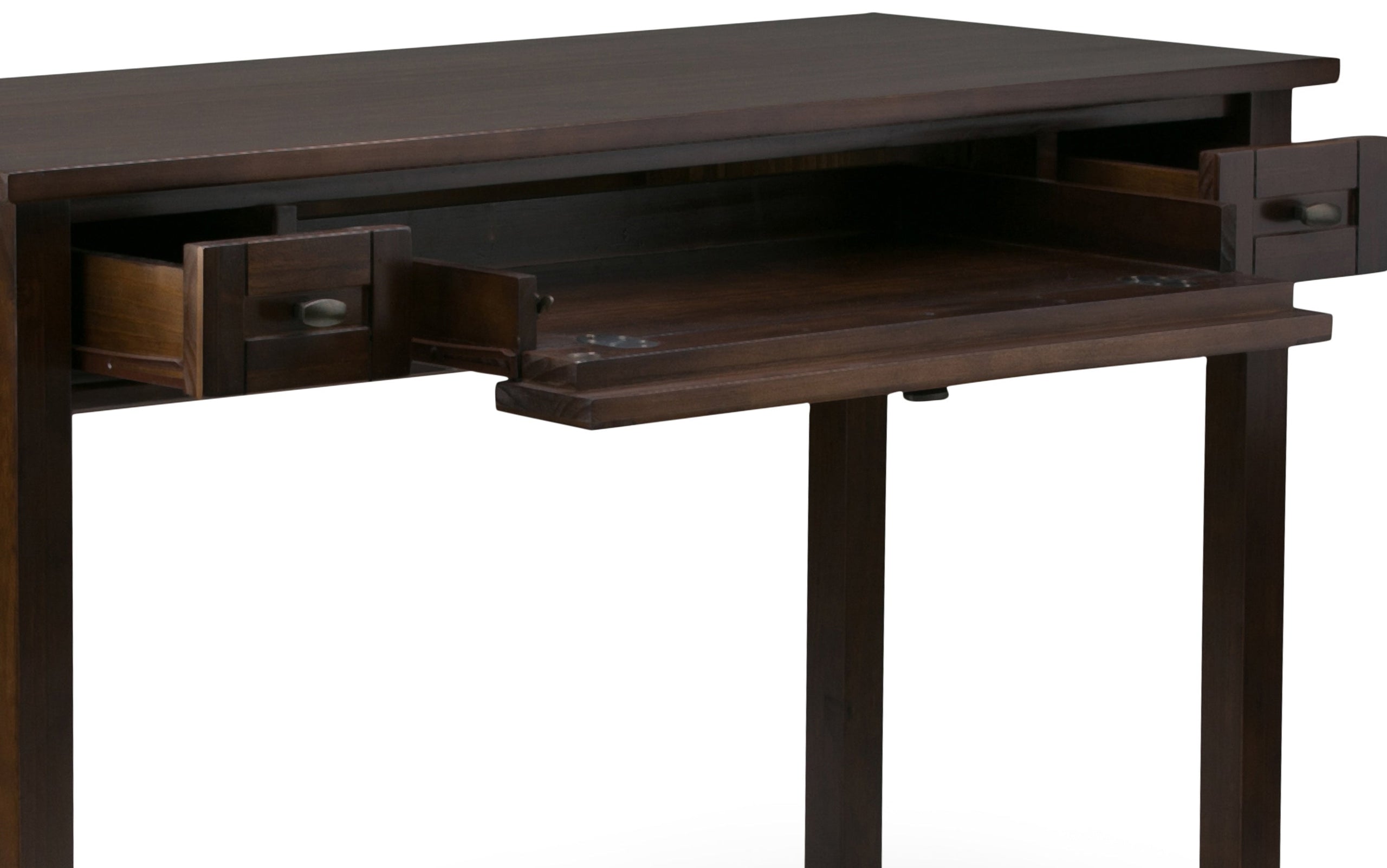 Tobacco Brown | Warm Shaker 48 inch Desk and 26 inch Bookcase