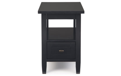 Black | Warm Shaker 14 inch Narrow End Table (Set of 2)