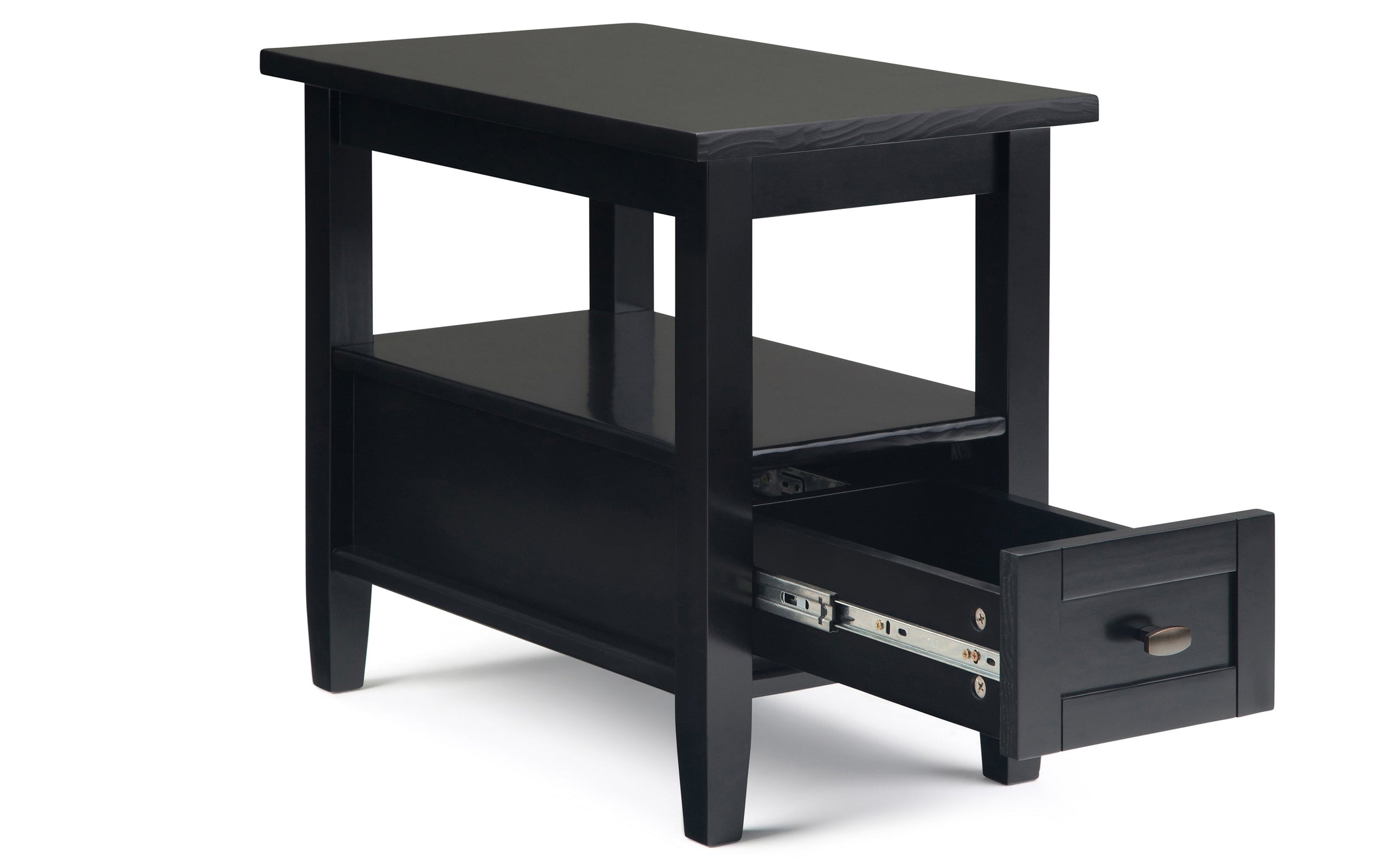 Black | Warm Shaker 14 inch Narrow End Table (Set of 2)